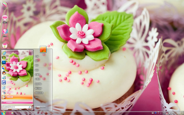 【精选WIN7主题】粉红蛋糕