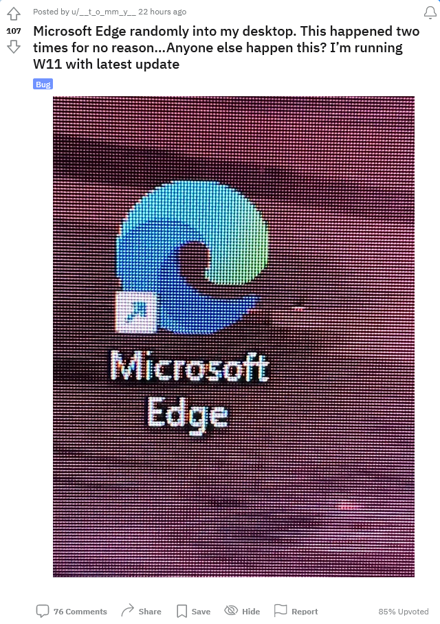 微软 Edge 浏览器再出争议操作：强制在