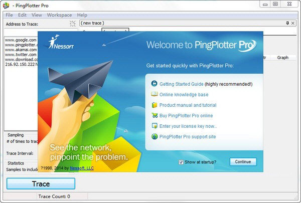 Pingplotter(网络监测软件)