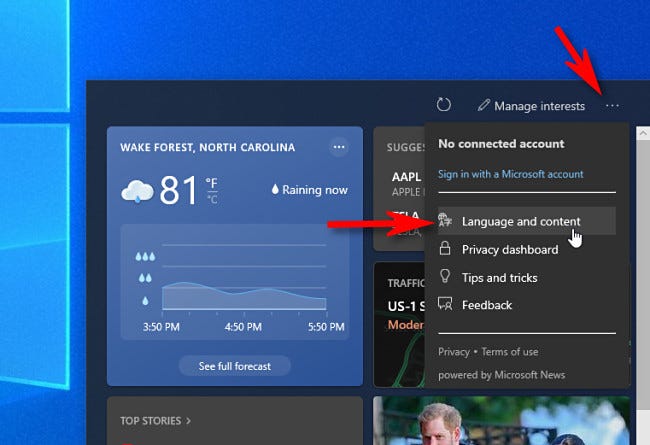 怎么恢复Windows10 21H1的任务栏天气小部件？