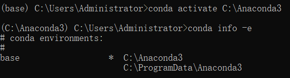 Win10系统CMD使用conda info-e命令发现环境未命名激活不了怎么办？