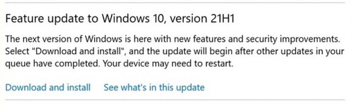 （完美升级）Windows10 2021年5月功能更新（21H1）的三种方式