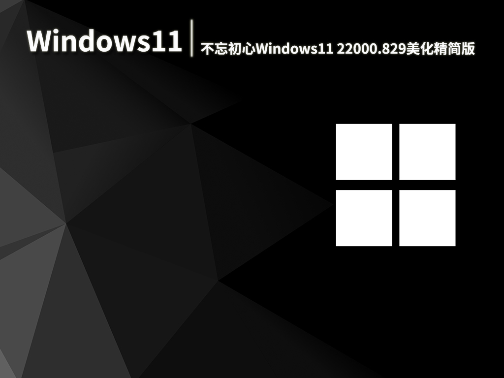 Win11 22000.829|不忘初心Windows11 22000.829美化精简版 V2022.07