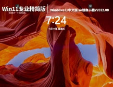 Win11专业精简版|Windows11中文版iso镜像下载V2022.08