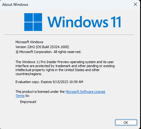 微软宣布Windows 11 Insider Preview Build 23424.1000 Dev预览版发布了！