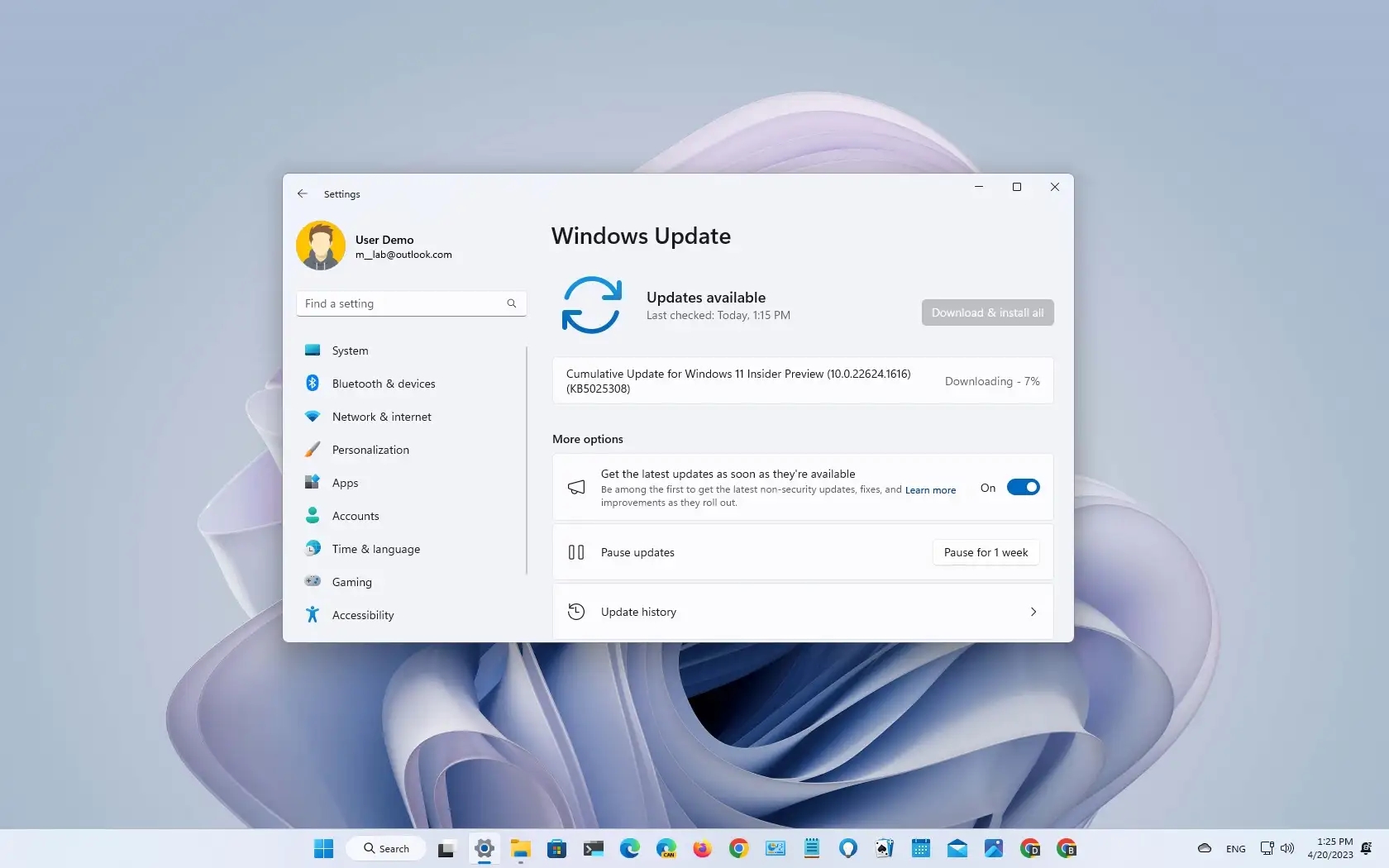微软宣布Windows 11 Insider Preview Build 22621.1616和22624.1616 (KB5025308)推送了