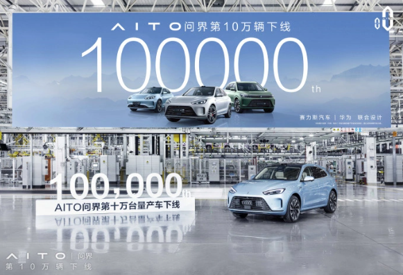 AITO汽车问界系列创新突破：15个月实现10万辆量产车下线